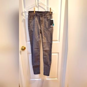 Kut from the Kloth High Rise Gray Toothpick Skinny Jeans Size 0